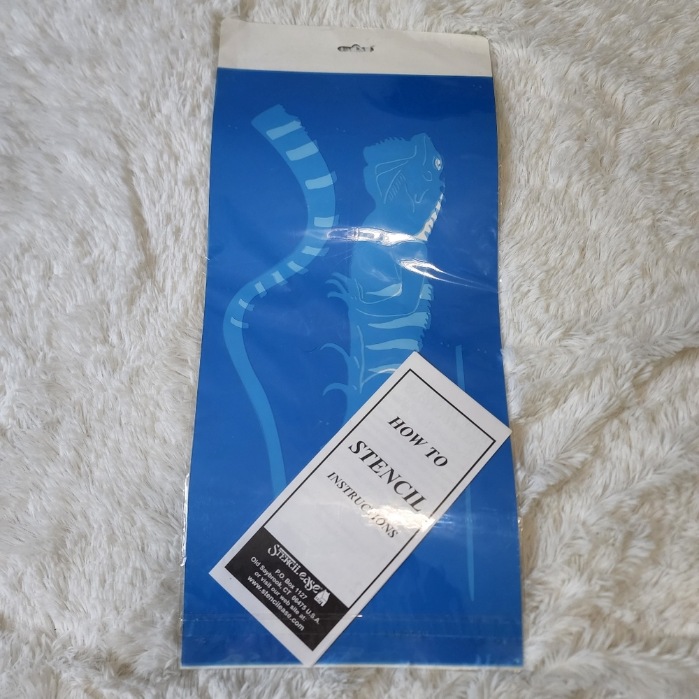 Stencil ease the rainforest collection home decor stencil D-627 Iguana